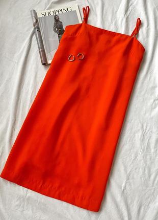 Плаття оранжевого кольору8 фото