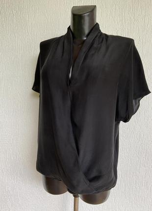 Фирменная стильная качественная натуральная блуза из шёлка4 фото