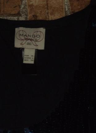 Майка ошатна з паєтками mango jeans6 фото