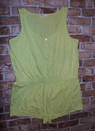 Хлопковый ромпер комбинезон летний л papaya