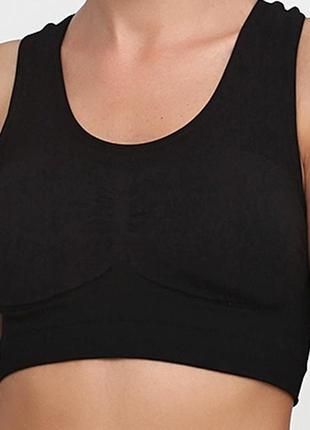 Спортивний топ чорний