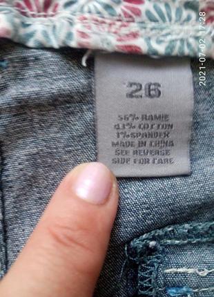 Джинсовые капри,бриджи zana di jeans р.26(54-56-58)4 фото