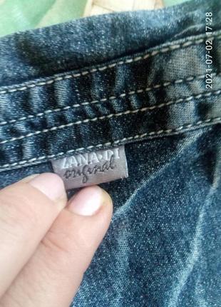 Джинсовые капри,бриджи zana di jeans р.26(54-56-58)5 фото