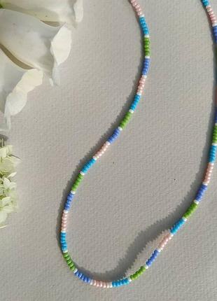 Ожерелье из бисера, чокер из бисера 3