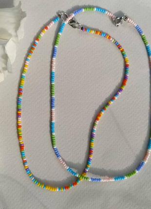 Ожерелье из бисера, чокер из бисера