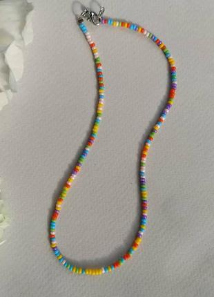 Ожерелье из бисера, чокер из бисера 2