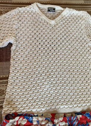 Футболка женская вязаная