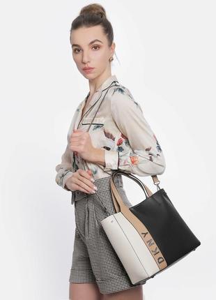 Сумка кожаная dkny bedford satchel leather bag r84dh949 оригинал