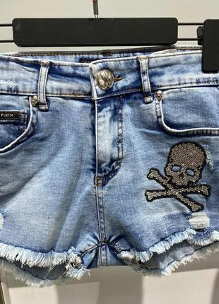 Бомбезные корткие джинсовые шорты, люкс качество, размер хс- с.1 фото