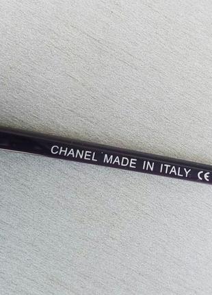 Chanel стильні жіночі сонцезахисні окуляри великі лінзи синій градієнт дужки баклажан6 фото