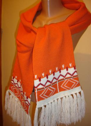 Длинный шарф с орнаментов