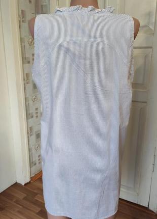 Платье рубашка полоска 9
