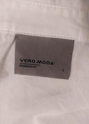 Белая рубашка с бантом vero moda4 фото