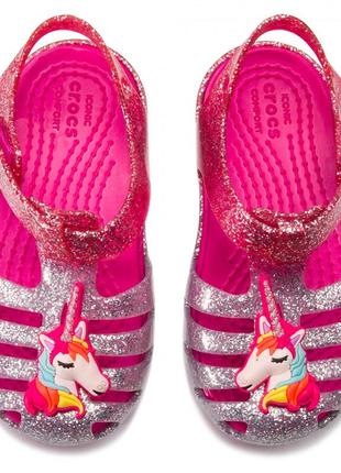 Детские сандали crocs unicorn c6,с7,с8