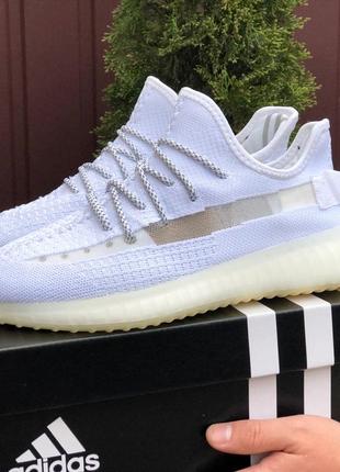 Чоловічі кросівки adidas yeezy busenitz 350 v2 сітка білі
