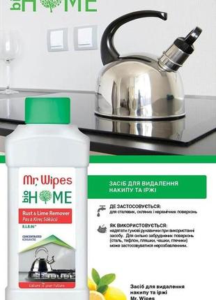 Средство для удаления накипи и ржавчины mr.wipes biohome от farmasi4 фото