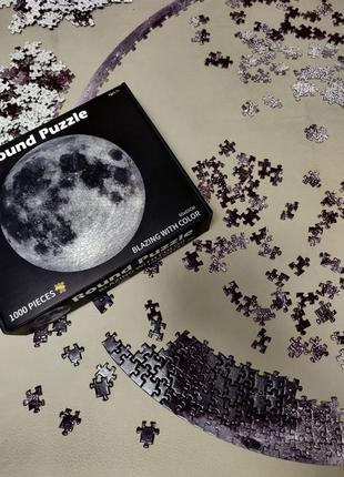 Пазлы круглые луна 1000 элементов8 фото