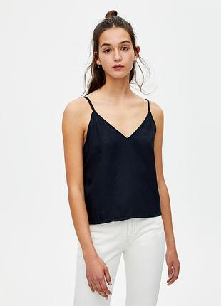 Топ блуза річна на тонких бретелях pull & bear