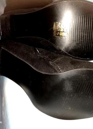 Шикарные фирменные сапоги ботфорты на шнуровке 41р glossi  на широкую голень8 фото