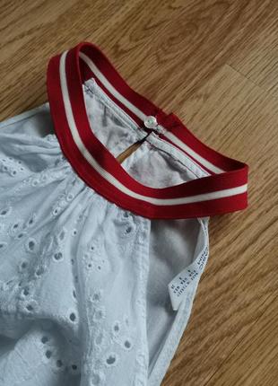 Zara топ блуза прошва бавовна4 фото