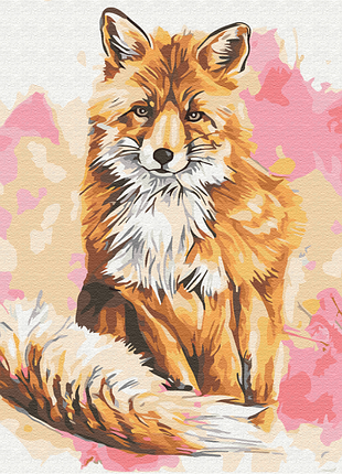 Картина по номерам лиса красавица браш