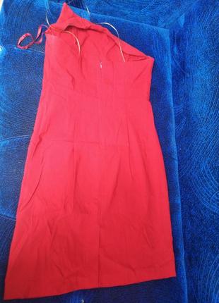 Красное платье миди на одно плечо, сарафан, плаття, сукня2 фото