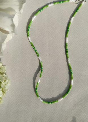 Ожерелье из бисера, чокер из бисера