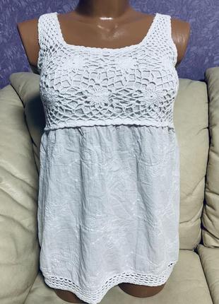 Нежная хлопковая маечка идеальный вариант для лета