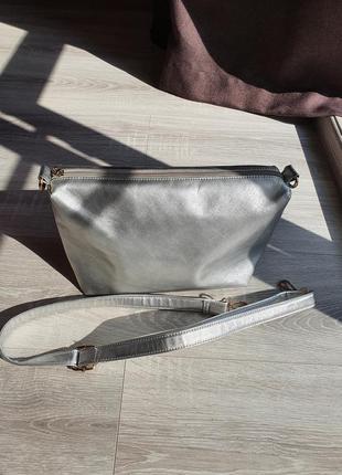 Сумка прозрачная 2в1 сумка пляжная серебро шанель5 фото