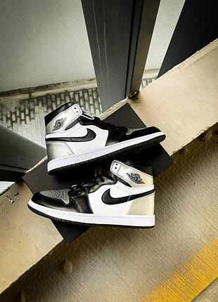 Жіночі кросівки nike air man jordan 1 mid white shadow 36-37-38-39-40-415 фото