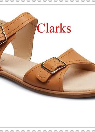 Р.37,5  clarks женские кожаные босоножки  оригинал