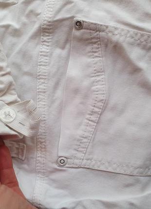 Штани для вагітних штани котонові белие m/l7 фото