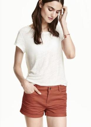 Женские шорты кирпичного цветаот h&m