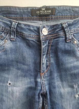 Прямые стрейчевые джинсы люкс бренда3 фото