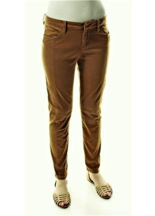 Джинсы брюки 29w "mid-rise" красивого коричневого цвета 46 р6 фото