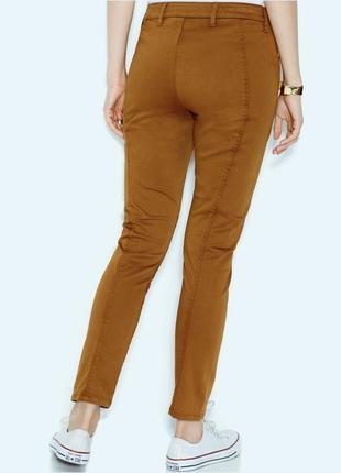 Джинсы брюки 29w "mid-rise" красивого коричневого цвета 46 р2 фото