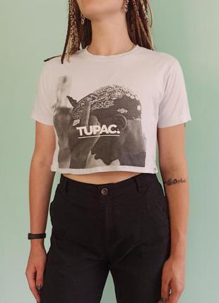 Handmade кроп топ хендмейд 2pac tupac fuck