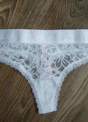 Стринги кружевные на широкой резинке