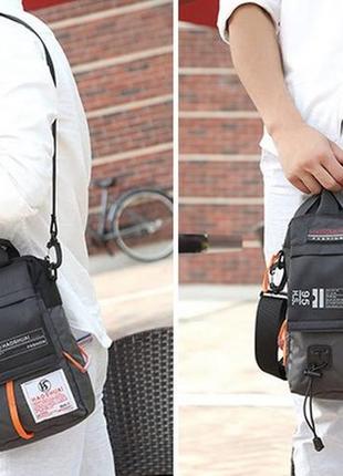 Мужская сумка мессенджер через плечо haoshuai сумка - почтальонка кросс боди2 фото