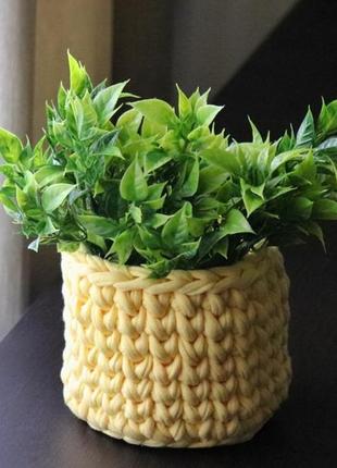 Корзинки из трикотажа 💛