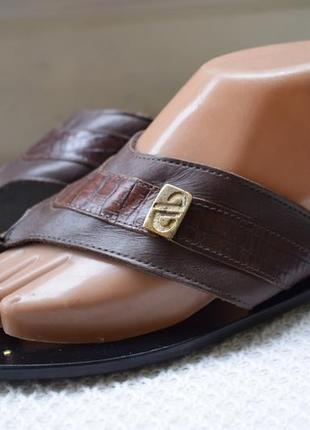 Кожаные шлепанцы шлепки сланцы aldo brue р.43 29 см