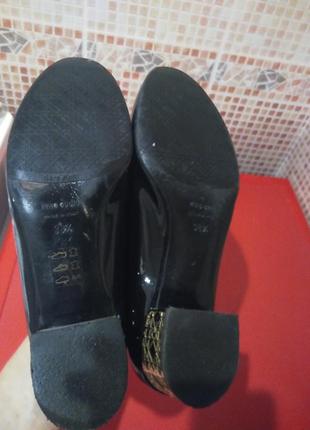 Туфли лоферы черные лаковые "sara kent"(italy)6 фото