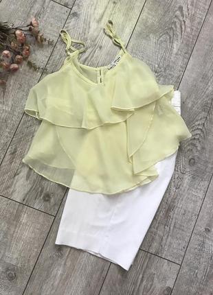 Легка шифонова ярусна блузка маєчка