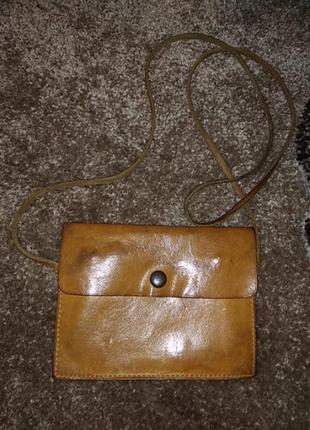 Сумка кошелек гаманець винтаж кожа ручная робота