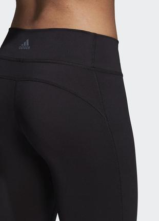 Новые спортивные леггинсы adidas черные 7/8 маленький рост или стандарт брюки штаны укороченные9 фото