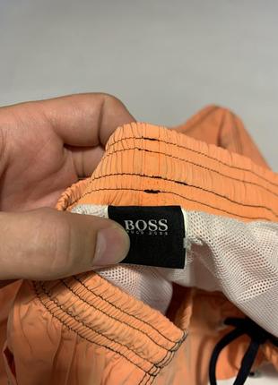 Чоловічі красиві оригінальні шорти hugo boss big logo shorts m4 фото