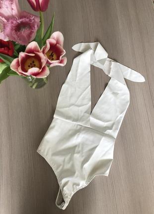 Купальник боді білий літо еко-шкіра вау🔥🔥🔥