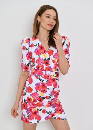 Бомбезне стильне літнє плаття з плясом ❤️💖mohito9 фото