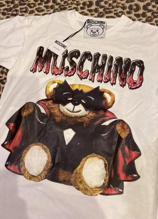 Футболка в стиле moschino dracula teddy в наличии!!!3 фото