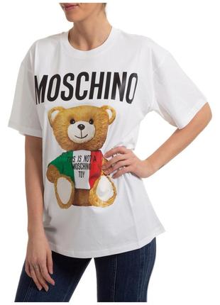 Футболка в стиле moschino teddy в наличии!!!